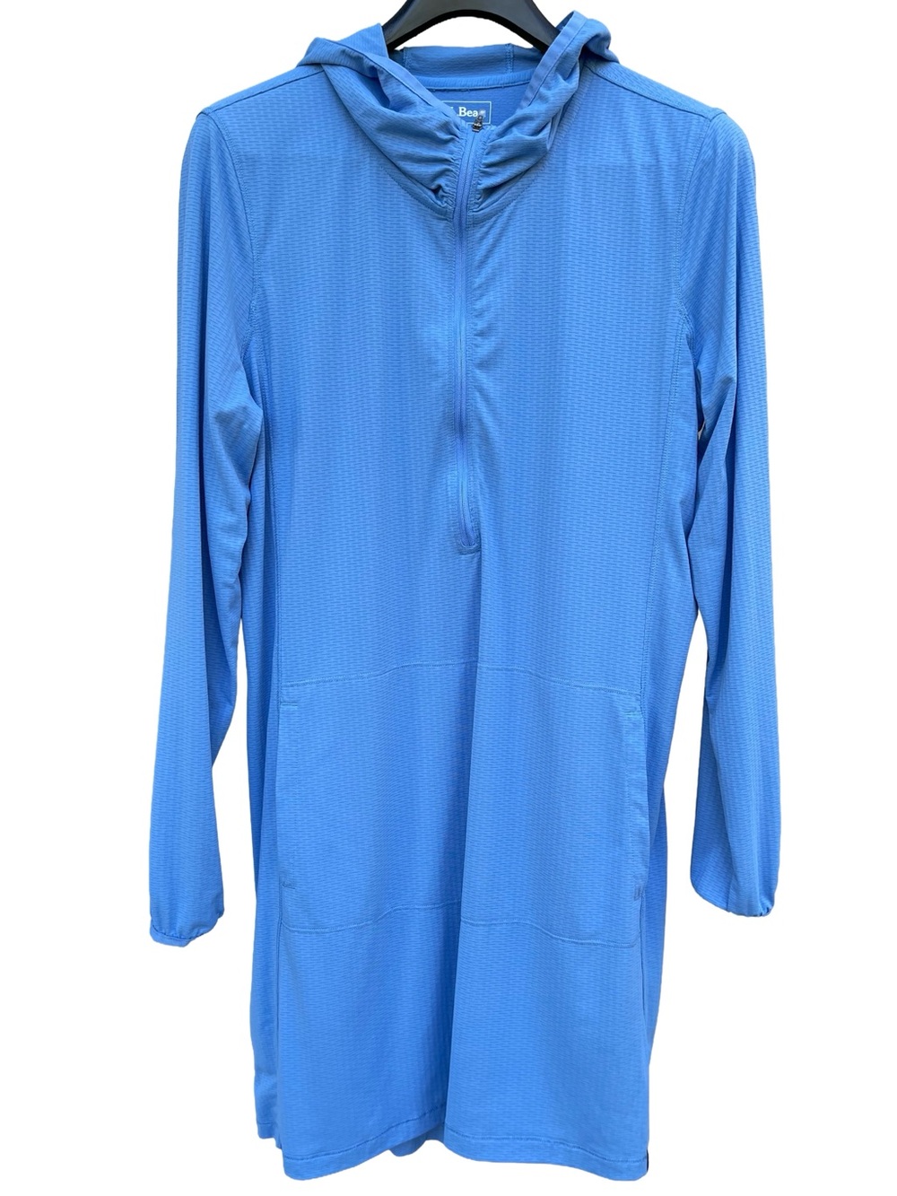 L.L. Bean Women’s Sand Beach Cover-Up Hooded Tunic - Soft Blue